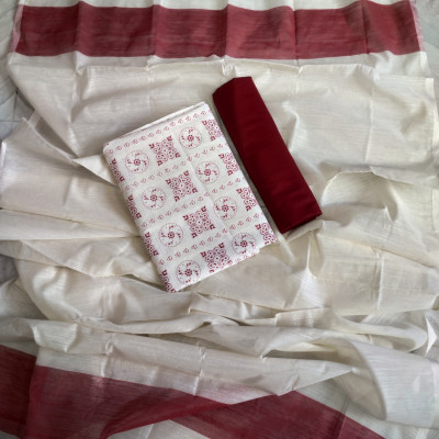 Aarong Cotton Three Piece Unstitched