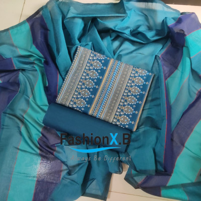 Aarong Cotton Three Piece Unstitched