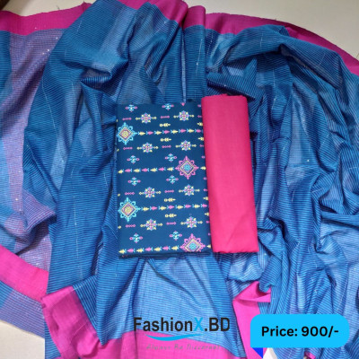 Aarong Cotton Three Piece Unstitched