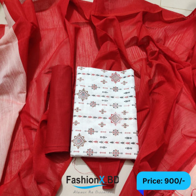 Aarong Cotton Three Piece Unstitched