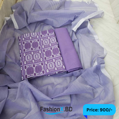 Aarong Cotton Three Piece Unstitched