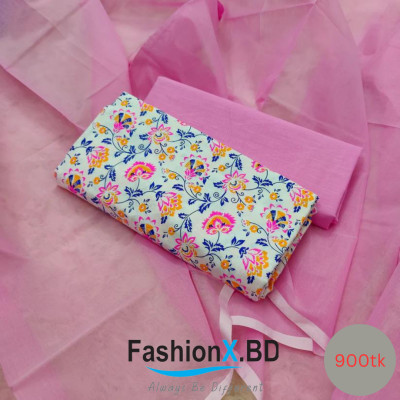 Aarong Cotton Three Piece Unstitched