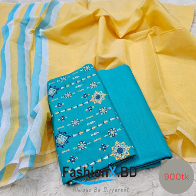 Aarong Cotton Three Piece Unstitched