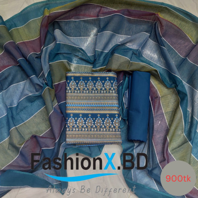 Aarong Cotton Three Piece Unstitched