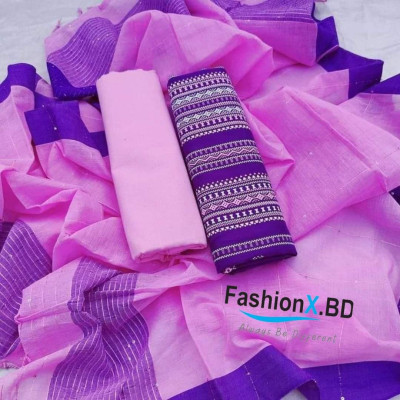 Aarong Cotton Three Piece Unstitched