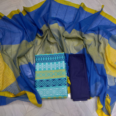 Aarong Cotton Three Piece Unstitched