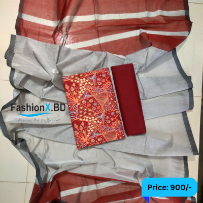 Aarong Cotton Three Piece Unstitched