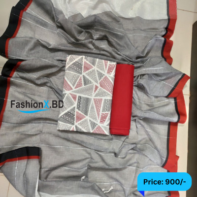 Aarong Cotton Three Piece Unstitched