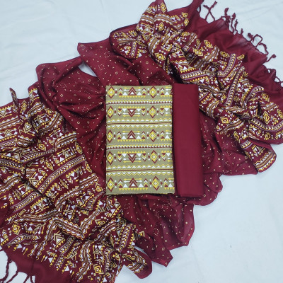 Aarong Cotton Three Piece Unstitched